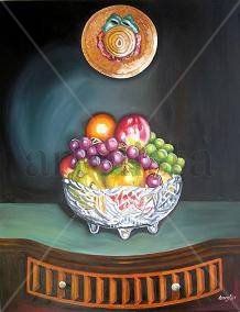 ARMONIA FRUTAL  PINTURA ORIGINAL Oil Canvas Still Life Paintings