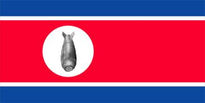 Flag Bomb North Korea