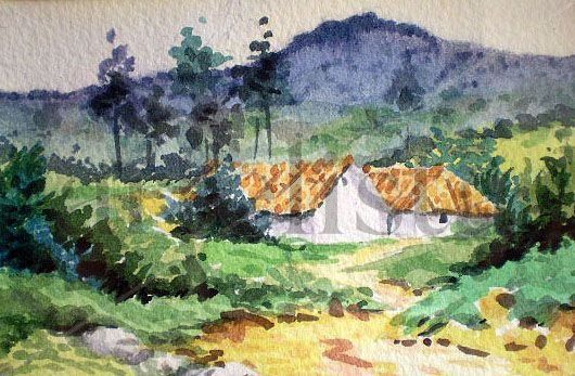 Pasto . Nariño Watercolour Paper Landscaping