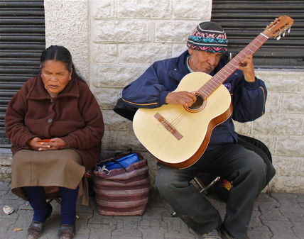 Hermanos invidentes.