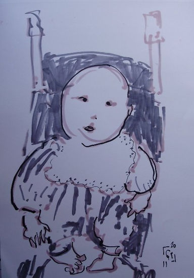 Bebé Felt-tip pen Paper Figure Painting