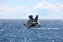 En paseo en barco.