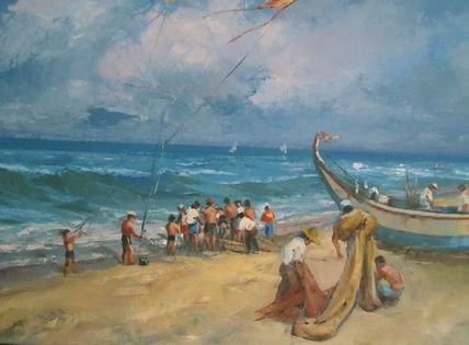 Sacando el pescado