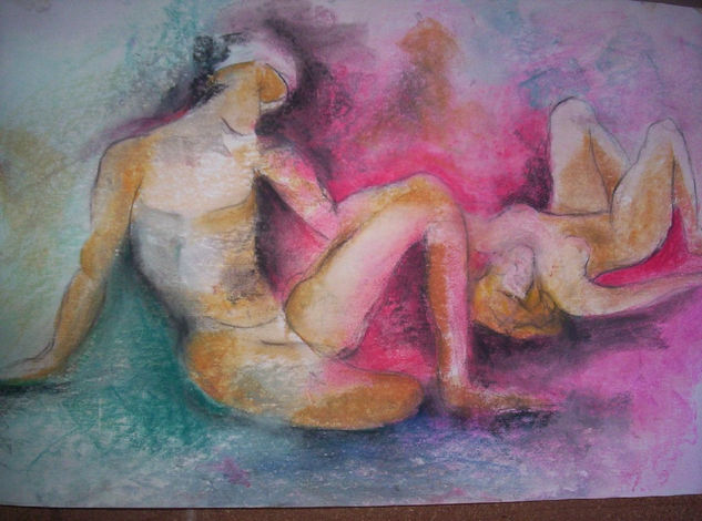 EXTASIS Pastel Paper Figure Painting