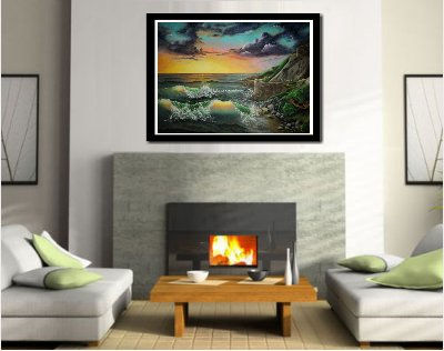 La garita del diablo simulada en un apartamento Oil Canvas Landscaping