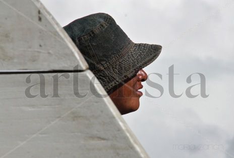 Soportando el sol.