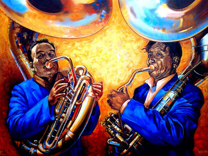 Músicos azules