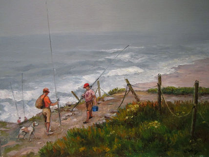 Pescadores de caña