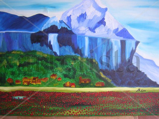 CAMPO DE AMAPOLAS Oil Canvas Landscaping