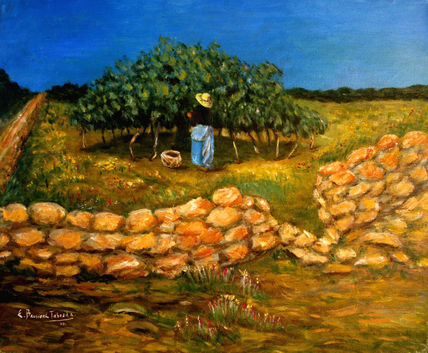 Payesa en la higuera