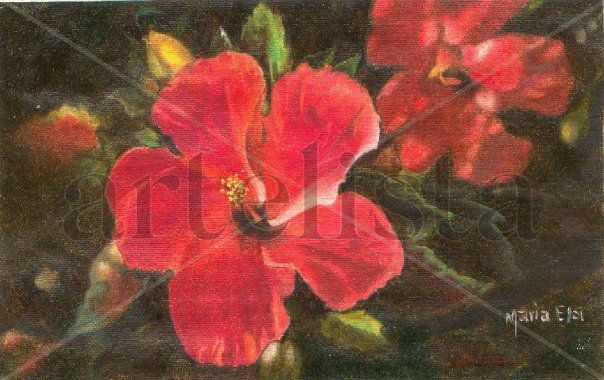 CAYENAS Oil Canvas Floral Painting