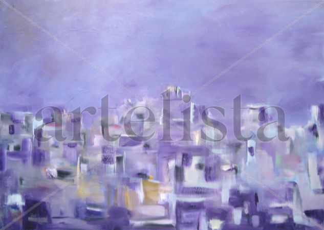 city Oil Canvas Landscaping