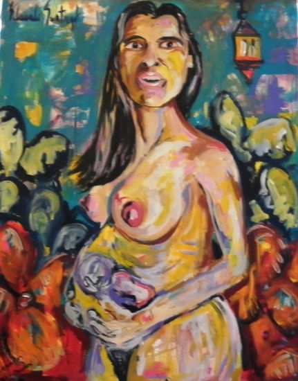 Ceci y Maura,mis dos amores Oil Canvas Nude Paintings