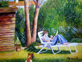 noemie en el jardin