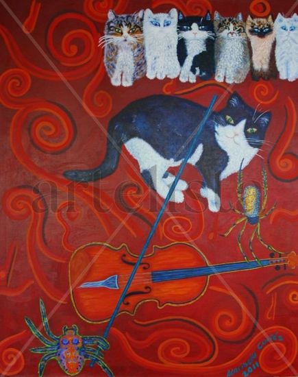 Concierto para 8 Acrylic Canvas Animals