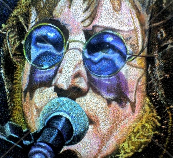 Lennon Pastel Tabla Retrato