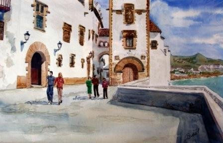 Sitges. Museo MAR I CEL Watercolour Paper Landscaping