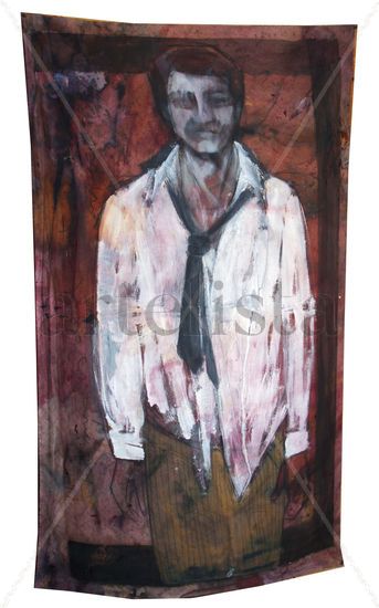 el novio (flamenco simulations) Acrylic Canvas Figure Painting