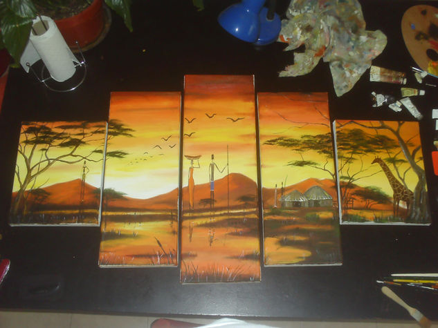 Africa Oil Canvas Landscaping