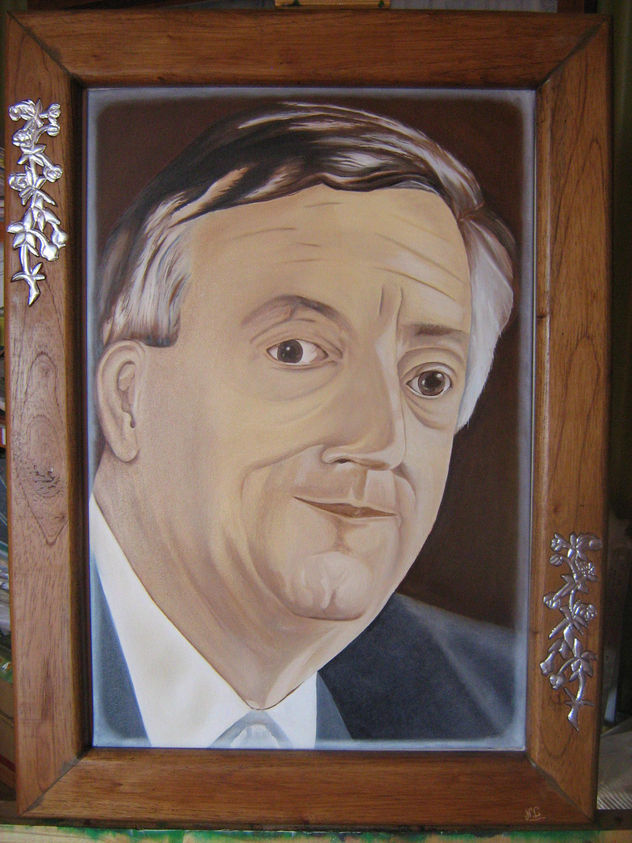 retrato del ex presidente Nestor Kichner
