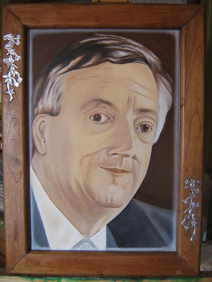 retrato del ex presidente Nestor Kichner 