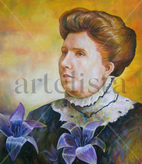 MARIA DEL REFUGIO Oil Canvas Portrait