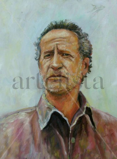 CARLOS MARIO RIVERA Oil Canvas Portrait