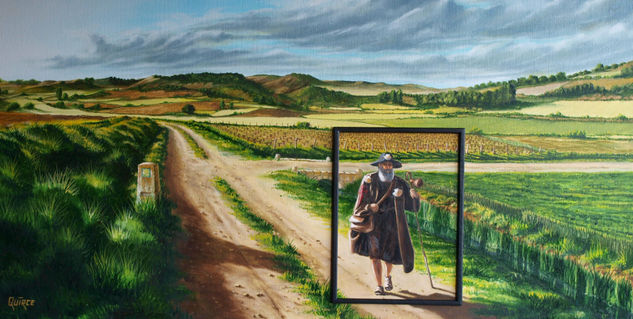 Primavera en el Camino de Santiago Oil Canvas Landscaping