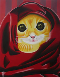 Gato con burka