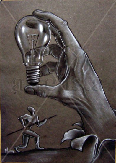 contaminacion luminica Charcoal