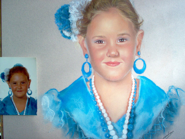 RETRATO Pastel Card Portrait