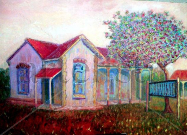 VIEJA ESTACIÓN DE SAUVIGNÉ Oil Canvas Landscaping