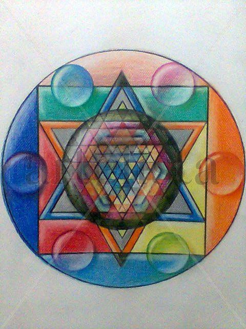 mandala con burbujas
