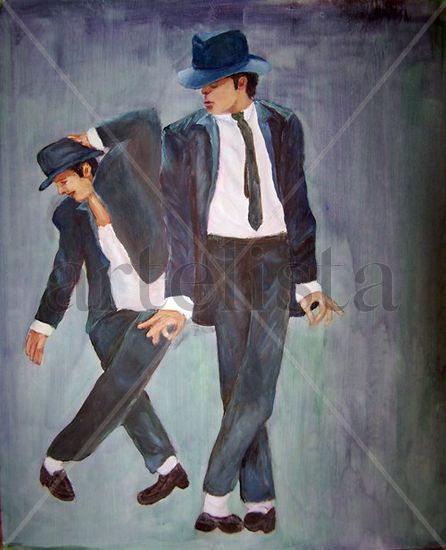 michel jackson Acrylic Canvas Figure Painting