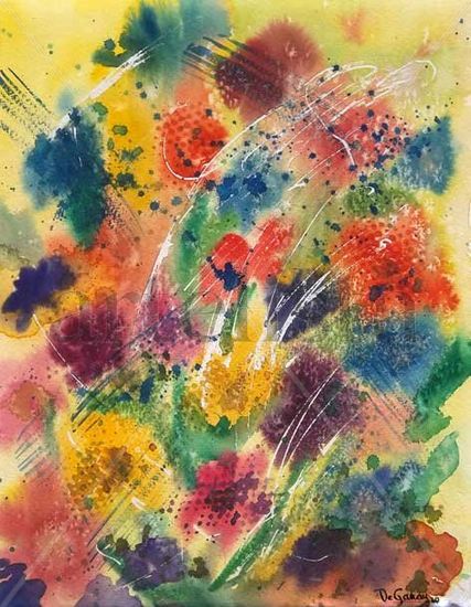 Ramo espiritual Watercolour Paper Floral Painting