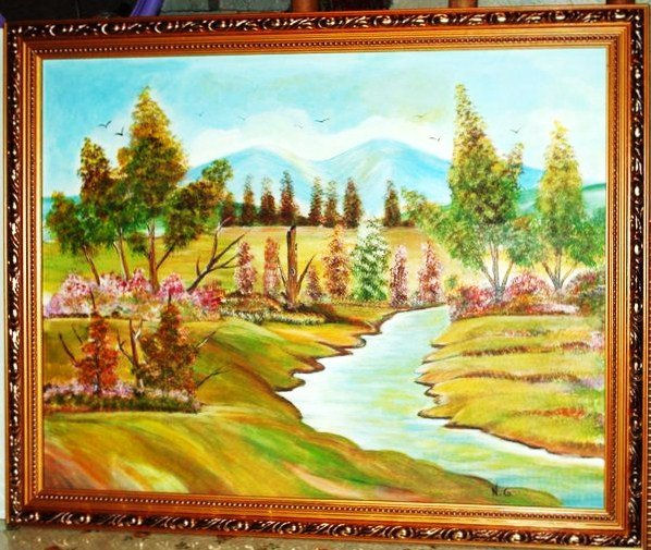 La Naturaleza y su esplendor Oil Canvas Landscaping