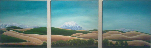 Campos de cereales Oil Canvas Landscaping