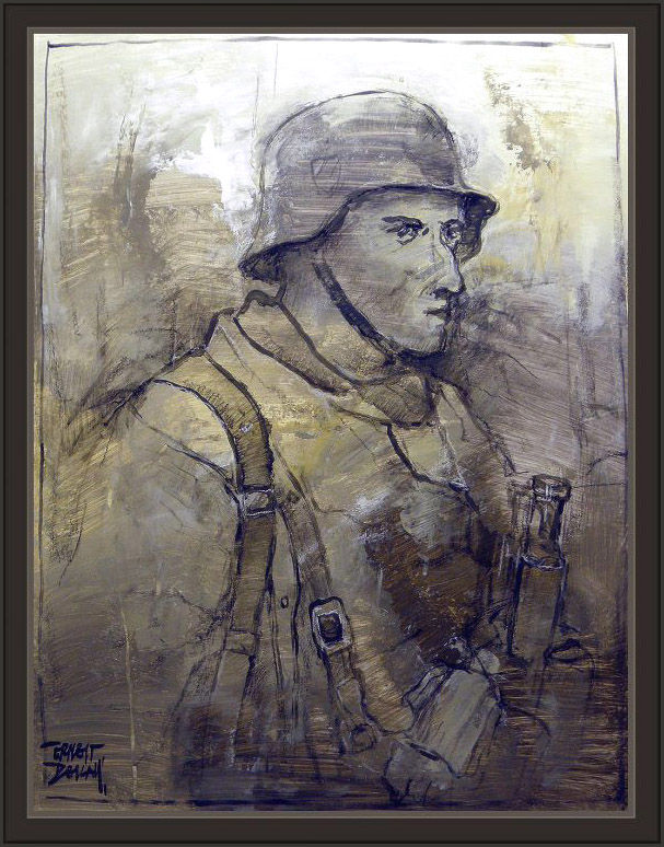 SOLDADOS-ALEMANES-ALEMANIA-WW2-GERMAN-SOLDIERS-PAINTINGS-PINTURAS-PINTOR-ERNEST DESCALS