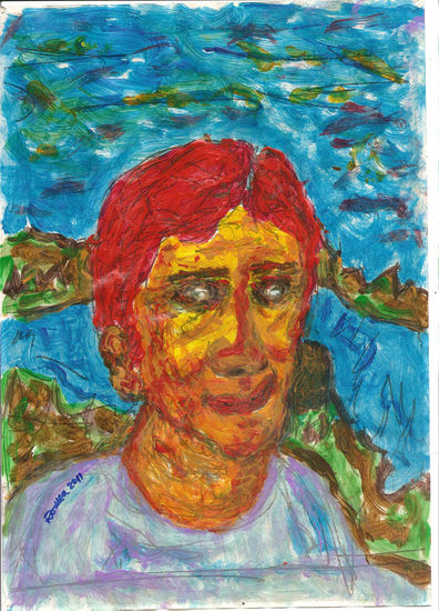 Atardecer en Cantalobos 2011 Acrylic Paper Portrait