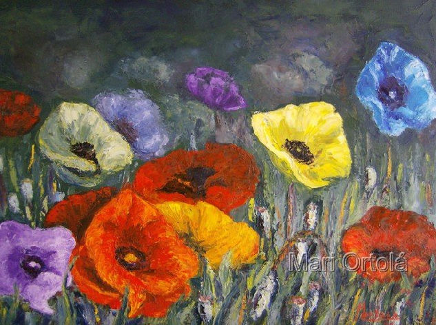 Silvestre Oil Canvas Floral Painting