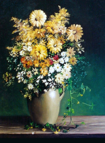 Flores Oil Canvas Floral Painting