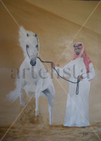 Arabes Oil Canvas Animals