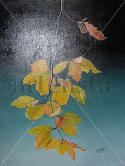 Racimo de hojas Oil Canvas Still Life Paintings