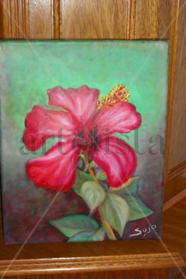 Rosa China Oil Canvas Floral Painting