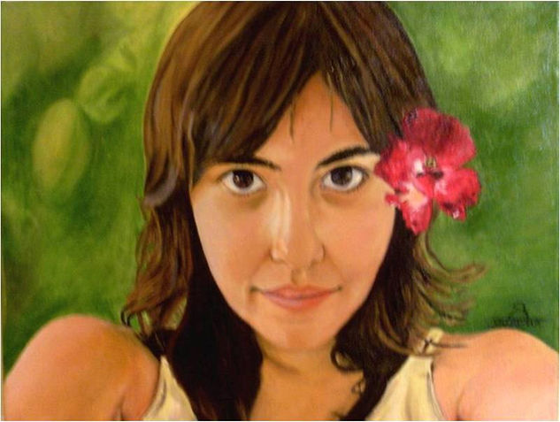 daniela Oil Canvas Portrait