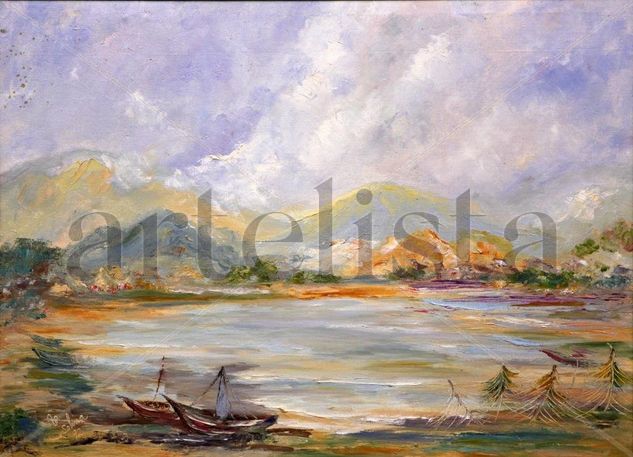 Lagunas de Unare Oil Canvas Landscaping