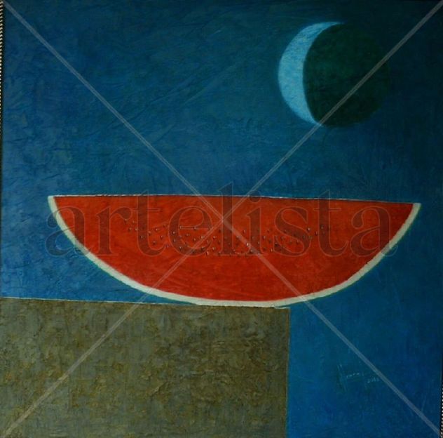 Sandía a la luz de la luna