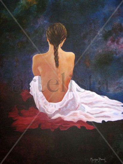 Meditation Oil Canvas Figure Painting