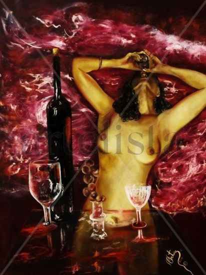 LA COPA DEL AMOR Oil Canvas Nude Paintings