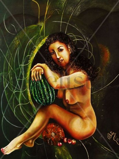 LA FRUTA PROHIBIDA Oil Canvas Nude Paintings